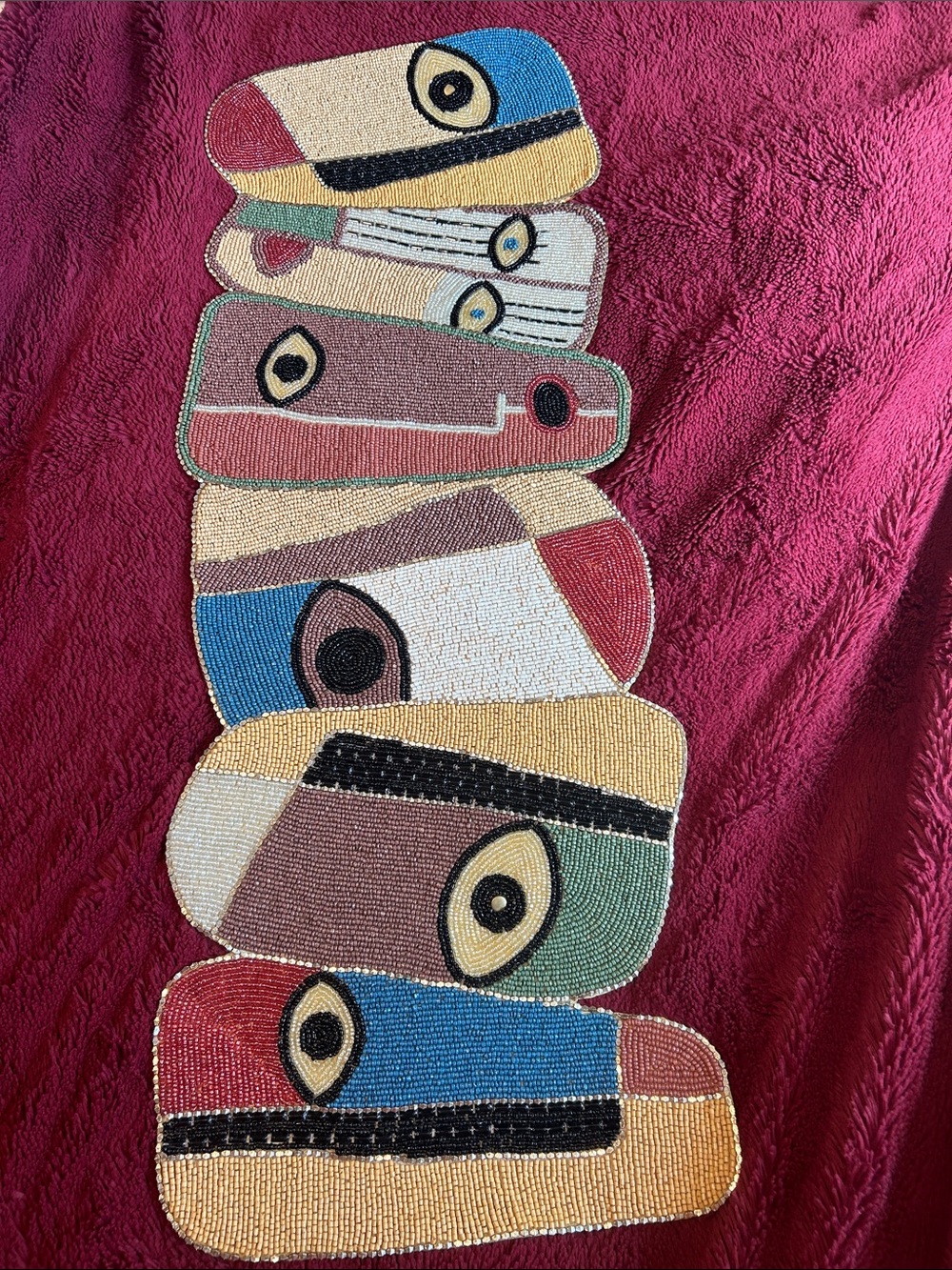 Cost Plus World Market Abstract Beaded Wall Art - Multicolor Modern Home Art